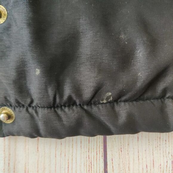 Vintage Learsi 80s zip front coat with removable hood sz S - Picture 9 of 12
